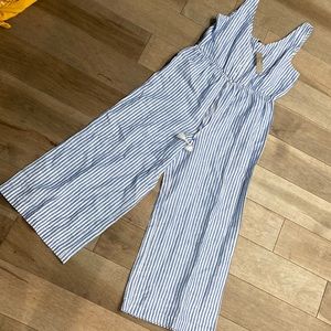 EUC JCrew jumpsuit linen and cotton, size S